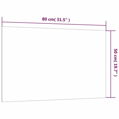 vidaXL Nástenná magnetická tabuľa biela 80x50 cm tvrdené sklo