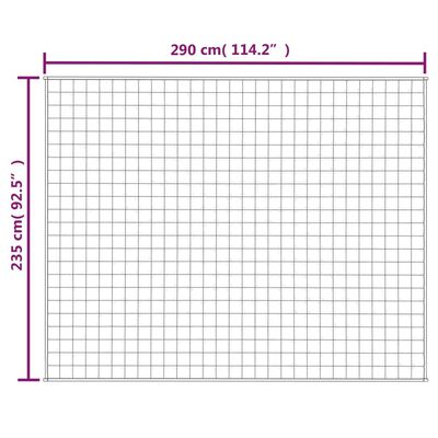 vidaXL Záťažová prikrývka modrá 235x290 cm 11 kg látka