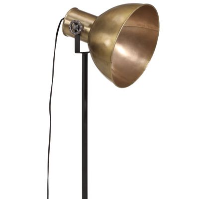 vidaXL Podlahová lampa 25 W starožitná mosadzná 75x75x90-150 cm E27