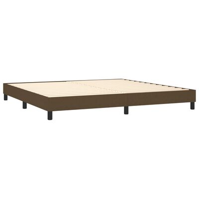 vidaXL Boxspring posteľ s matracom tmavohnedá 200x200 cm látka