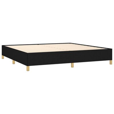 vidaXL Boxspring posteľ s matracom čierna 200x200 cm látka