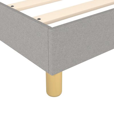 vidaXL Boxspring posteľ s matracom svetlosivá 100x200 cm látka