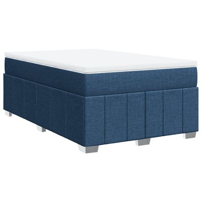 vidaXL Boxspring posteľ s matracom modrá 120x200 cm látka