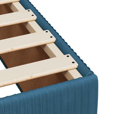 vidaXL Boxspring posteľ s matracom, tmavomodrá 120x190 cm, zamat