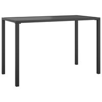 vidaXL Vonkajší jedálenský stôl antracitový 110x54x70 cm oceľ