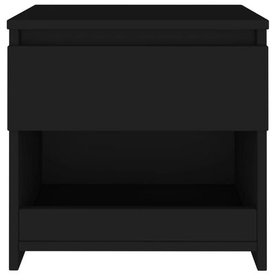 vidaXL Nočné stolíky 2 ks, čierne 40x30x39 cm, kompozitné drevo