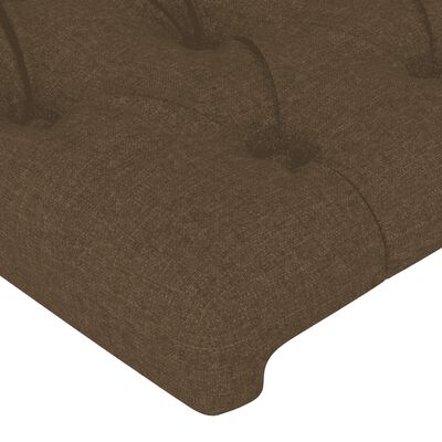 vidaXL Boxspring posteľ s matracom tmavohnedá 100x200 cm látka