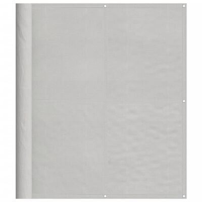 vidaXL Balkónová zástena bledosivá 120x800 cm 100% polyester oxford