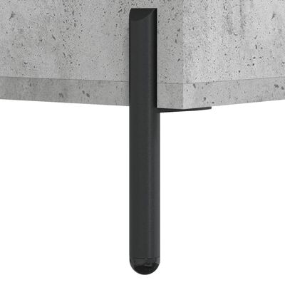 vidaXL Vysoká skrinka betónová sivá 69,5x34x180 cm spracované drevo