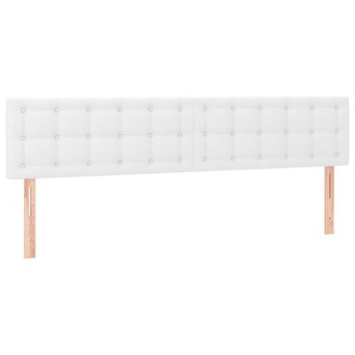 vidaXL Boxspring posteľ s matracom biela 200x200 cm umelá koža