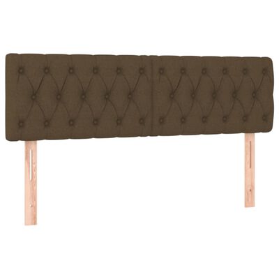 vidaXL Boxspring posteľ s matracom tmavohnedá 140x190 cm látka