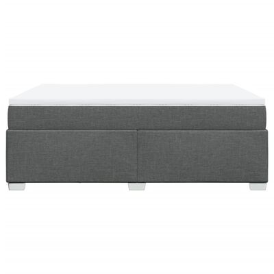 vidaXL Boxspring posteľ s matracom tmavosivá 140x200 cm látka