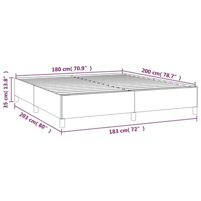 vidaXL Posteľný rám boxspring s matracom krémový 180x200 cm látka