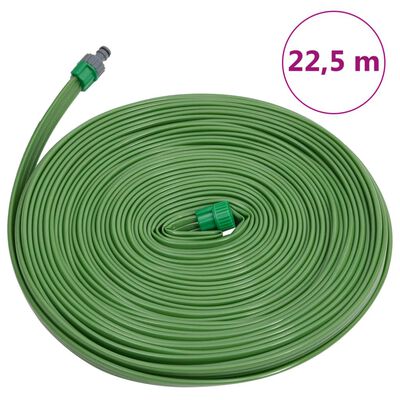 vidaXL 3-rúrková zavlažovacia hadica zelená 22,5 m PVC