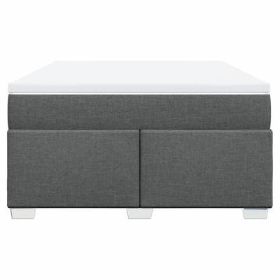 vidaXL Boxspring posteľ s matracom tmavosivá 140x200 cm látka