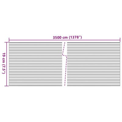 vidaXL Záhradné zásteny 2 ks vzhľad mramoru sivé 35x0,19 cm PVC