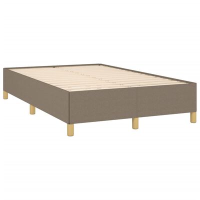 vidaXL Boxspring posteľ s matracom a LED sivohnedá 120x190 cm látka