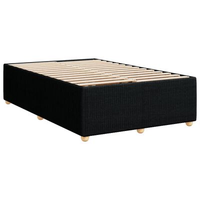 vidaXL Boxspring posteľ s matracom čierny 120x200 cm látka