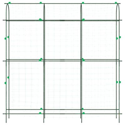 vidaXL Záhradná mriežka na popínavé rastliny U-rám 181x31x182,5cm oceľ