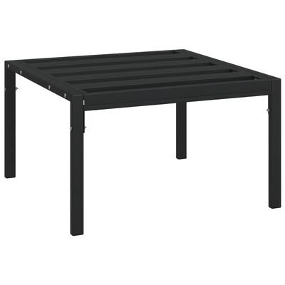 vidaXL Záhradný konferenčný stolík čierny 60x60x35 cm oceľ