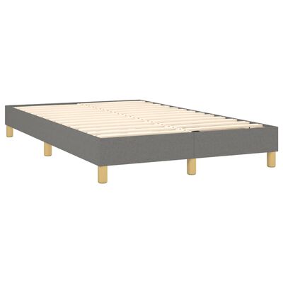 vidaXL Boxspring posteľ s matracom tmavosivý 120x200 cm látka