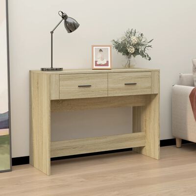 vidaXL Konzolový stolík dub sonoma 100x39x75 cm spracované drevo