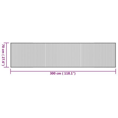 vidaXL Koberec obdĺžnikový prírodný 70x300 cm bambus