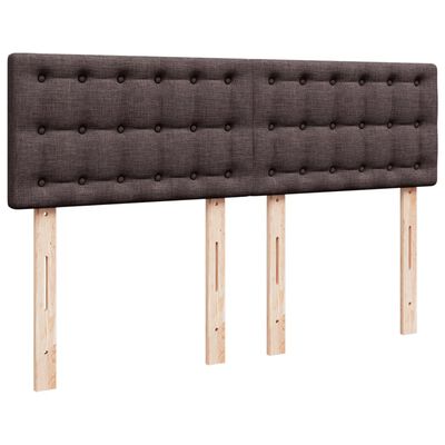 vidaXL Boxspring posteľ s matracom tmavohnedá 140x200 cm látka