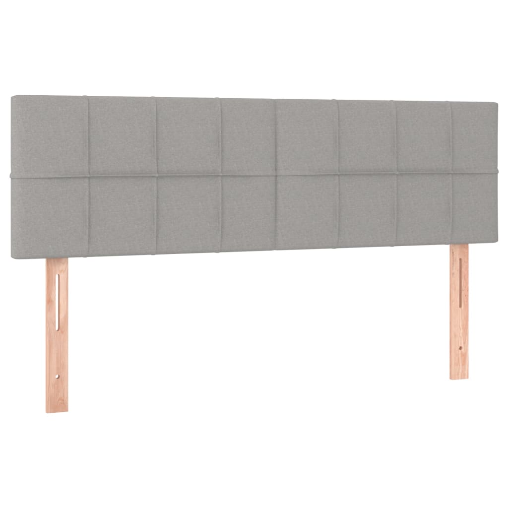 vidaXL Boxspring posteľ s matracom bledosivá 140x200 cm látka