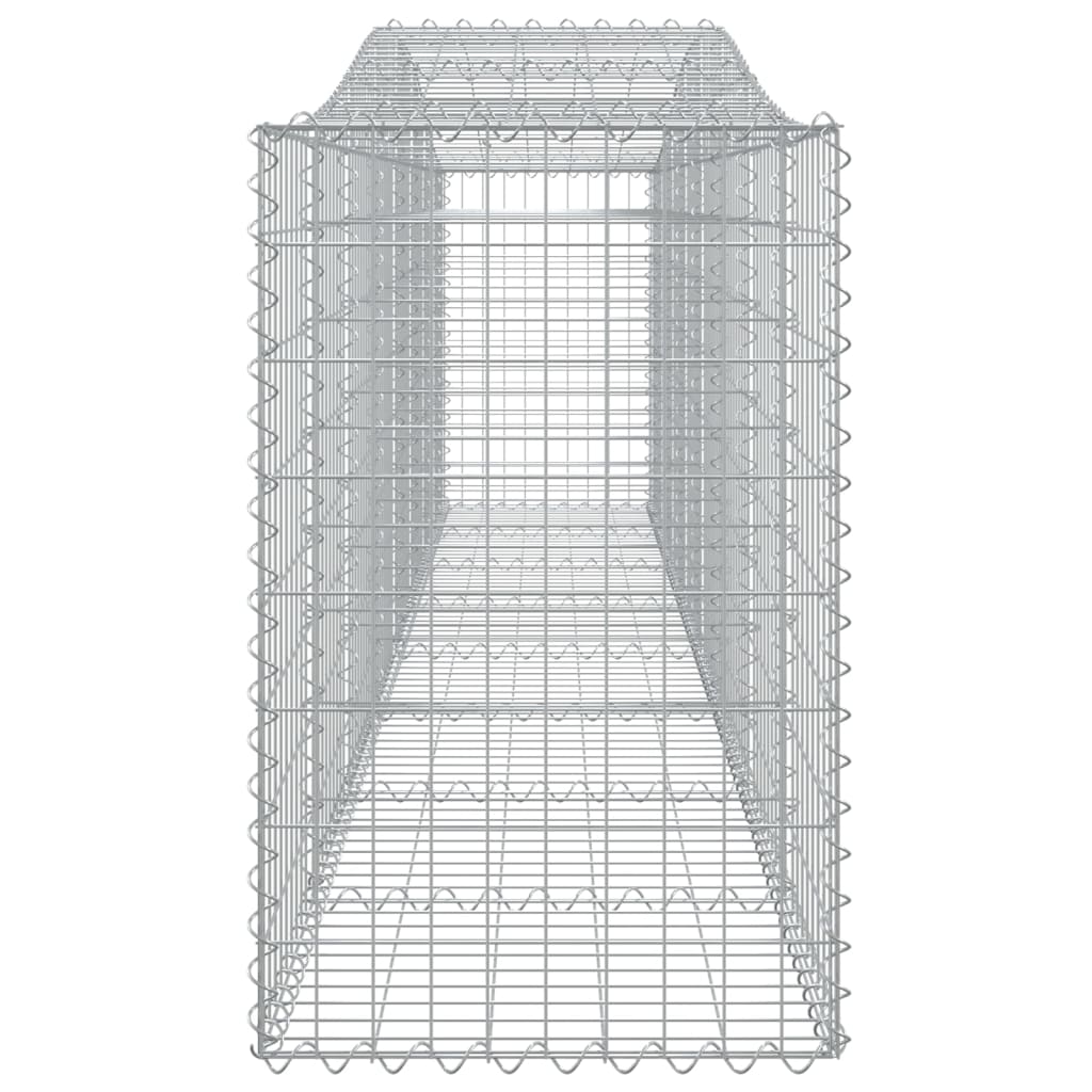 vidaXL Oblúkové gabionové koše 6 ks 400x50x80/100cm pozinkované železo