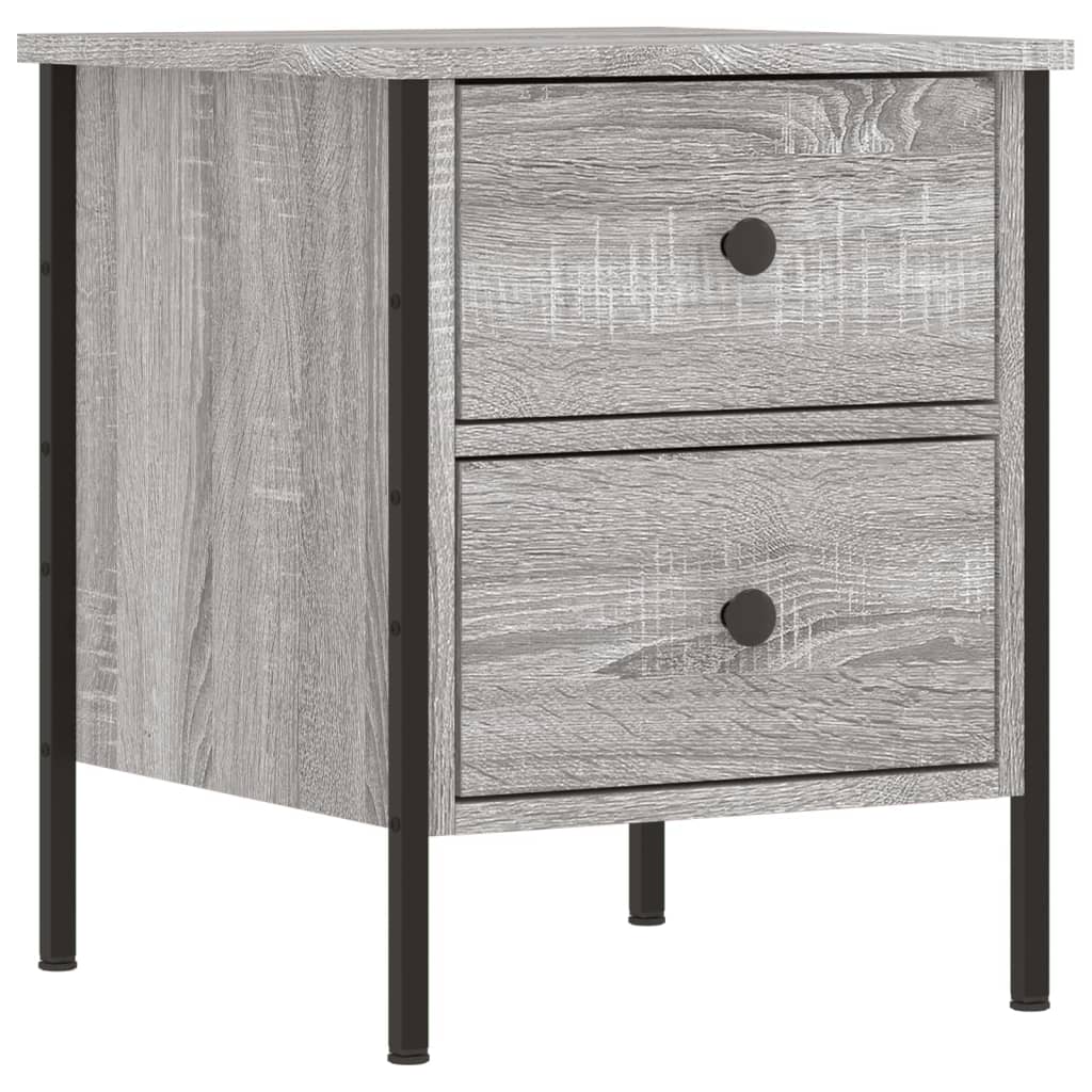 vidaXL Nočné stolíky 2 ks, sivá sonoma 40x42x50 cm, kompozitné drevo
