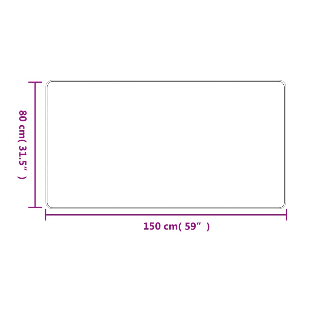 vidaXL Koberec behúň sisalový vzhľad antracitový 80x150 cm