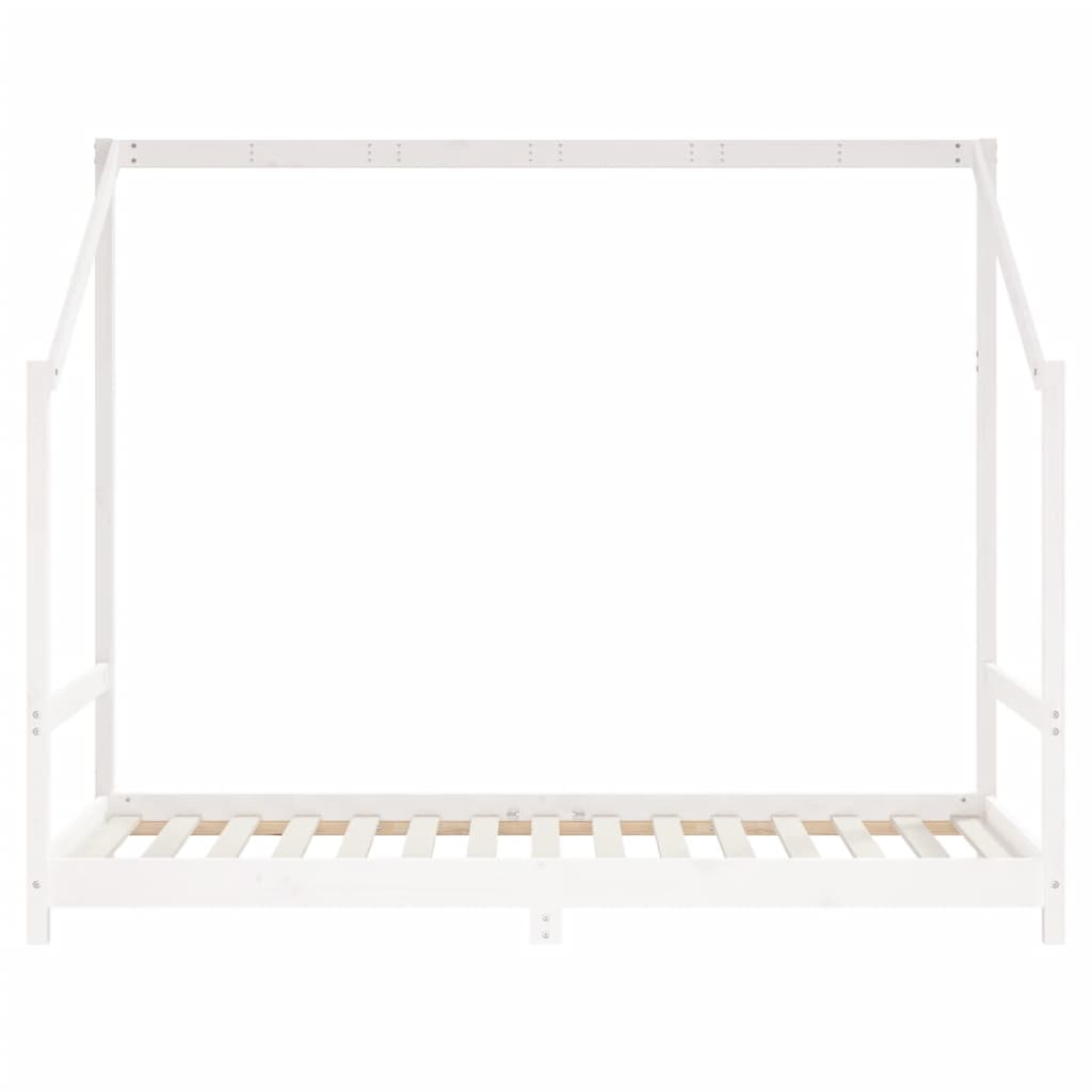 vidaXL Rám detskej postele biely 2x(90x190) cm masívna borovica