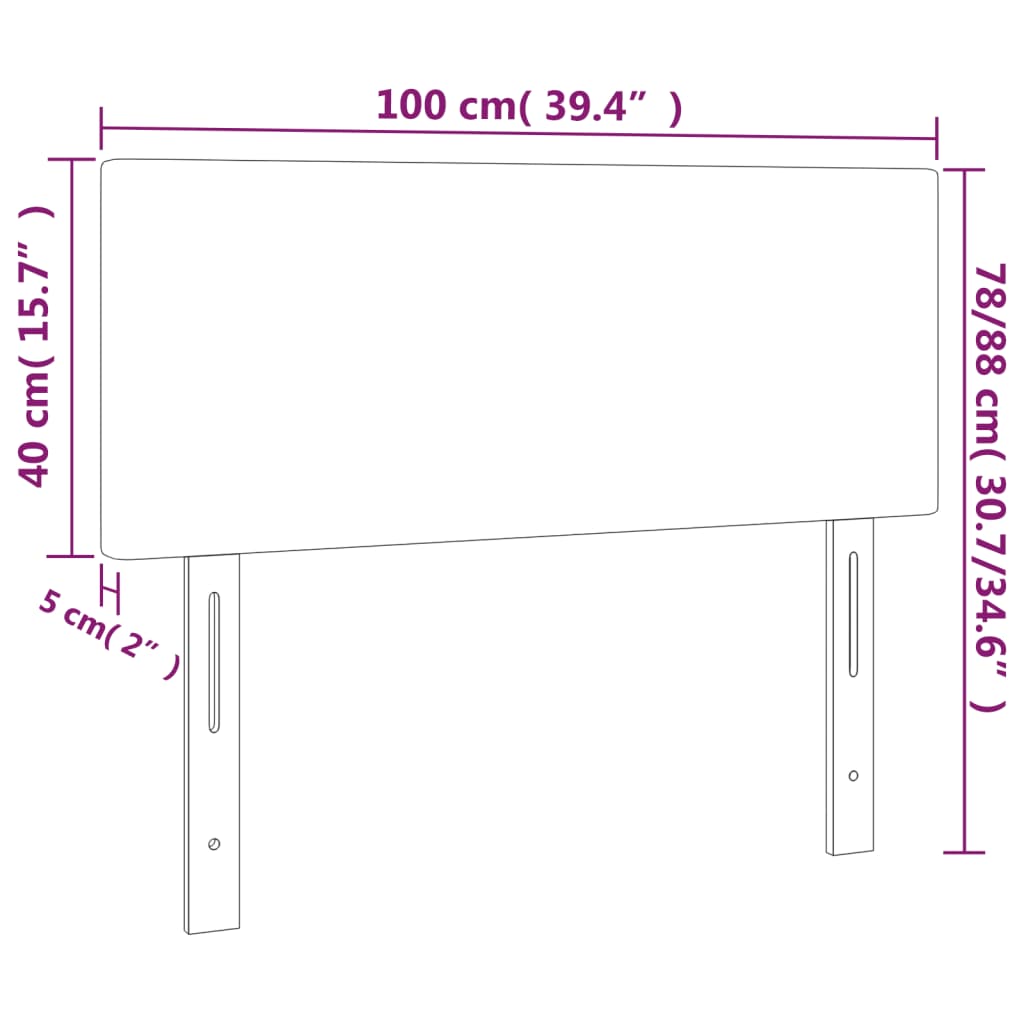 vidaXL Čelo postele čierne 100x5x78/88 cm umelá koža