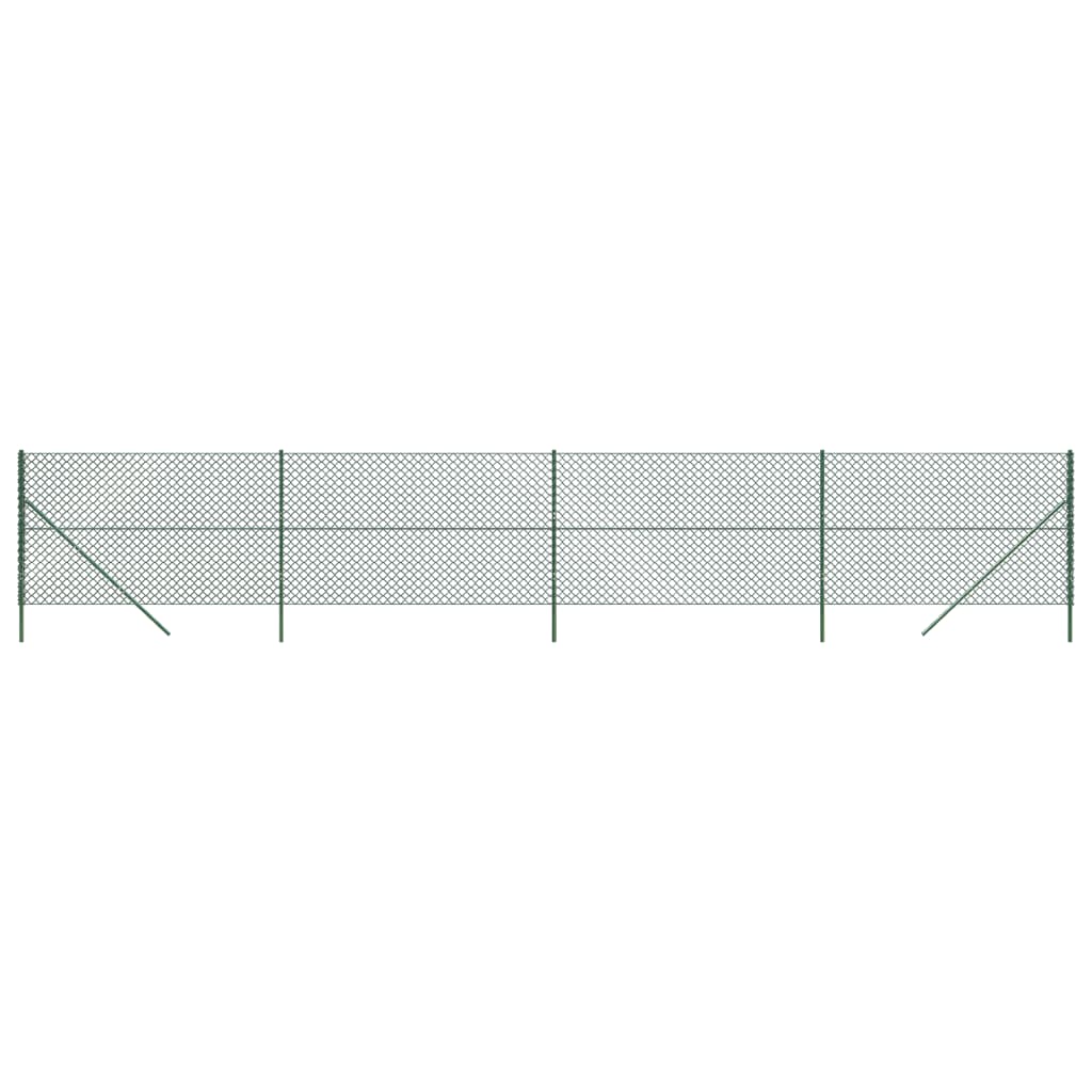 vidaXL Drôtený plot zelený 1,6x10 m