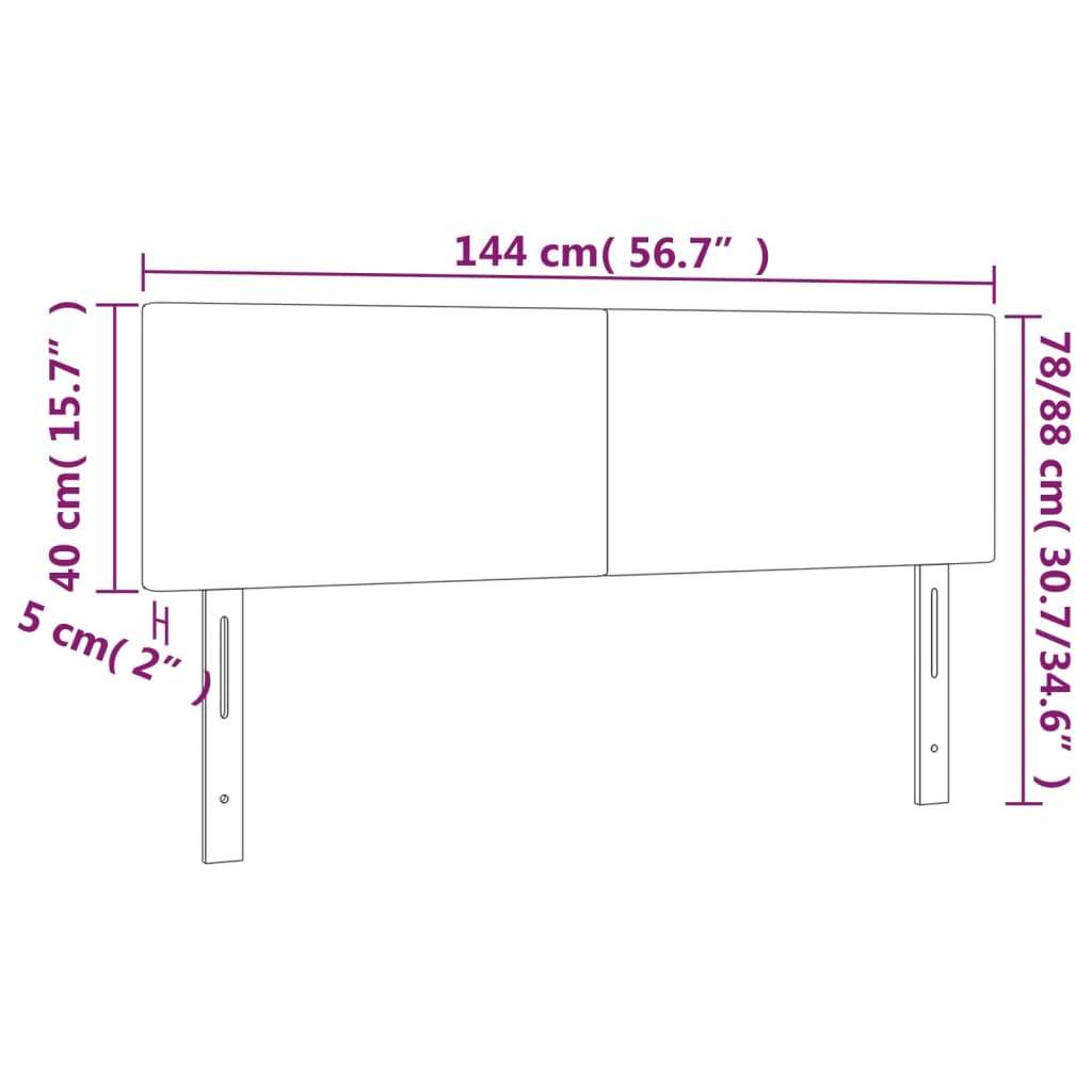 VidaXL Čelo postele hnedé 144x5x78/88 cm umelá koža