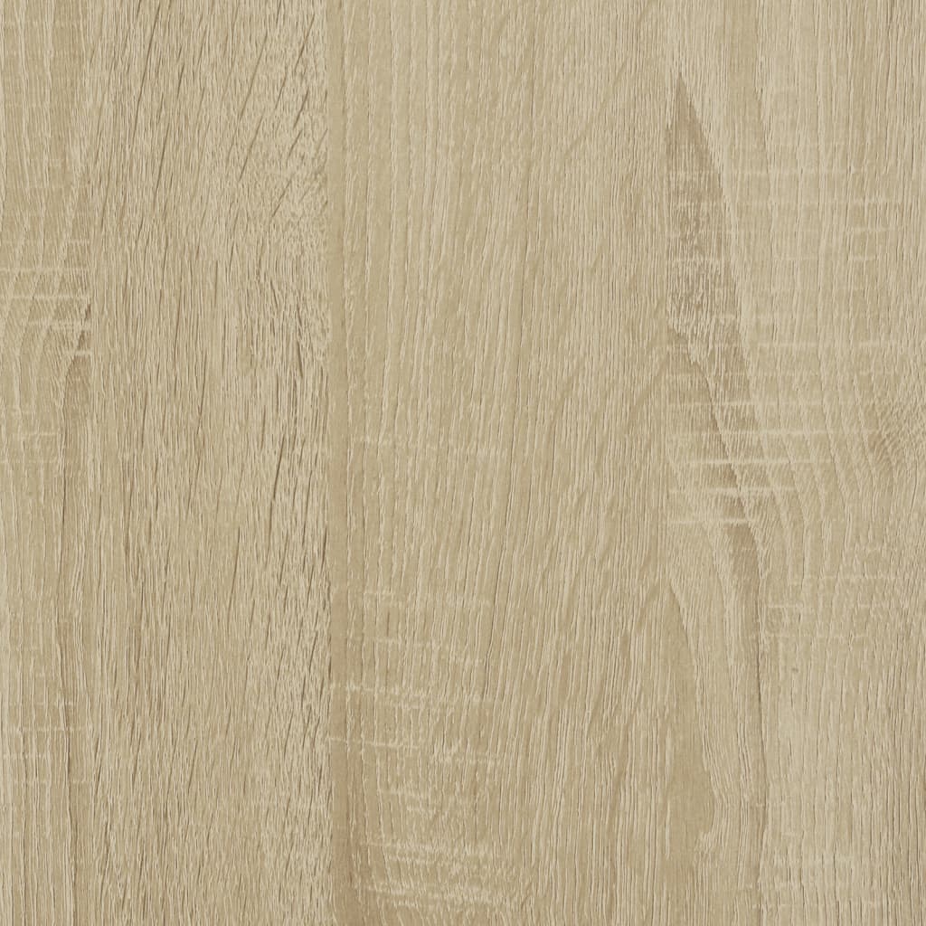 vidaXL Posteľný rám dub sonoma 140x200 cm kompozitné drevo a kov