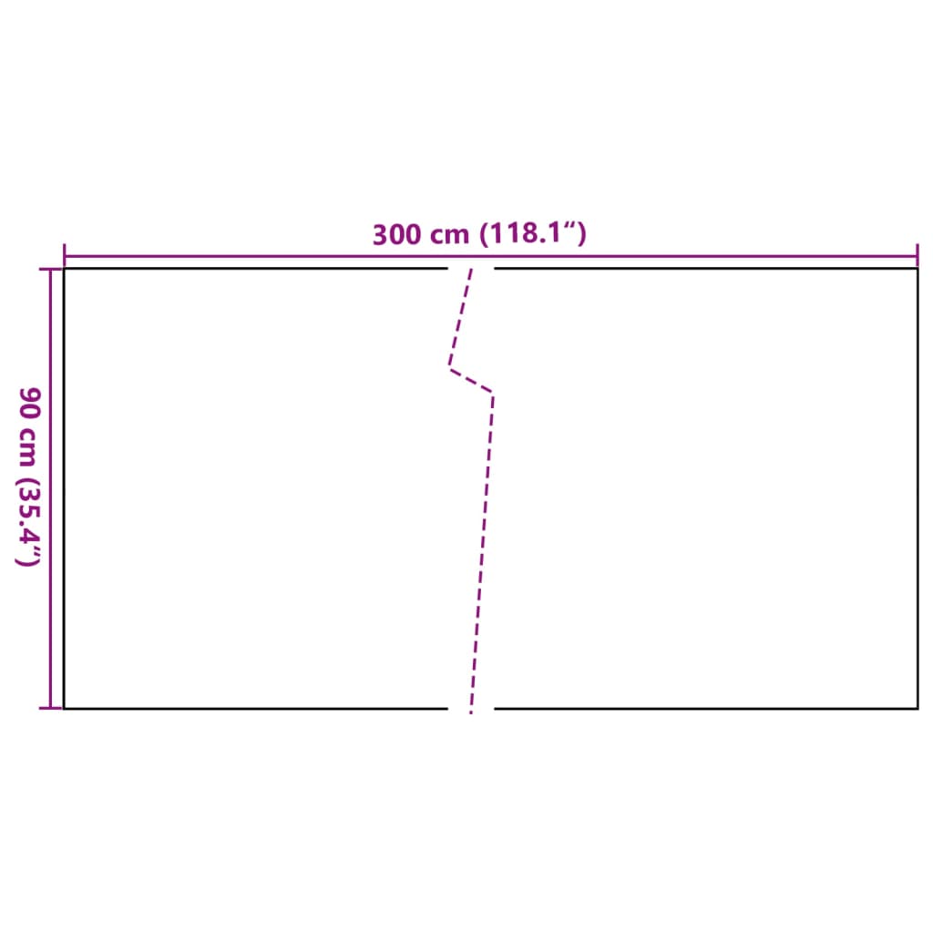 vidaXL Balkónová zástena hnedo-čierna 300x90 cm polyratan