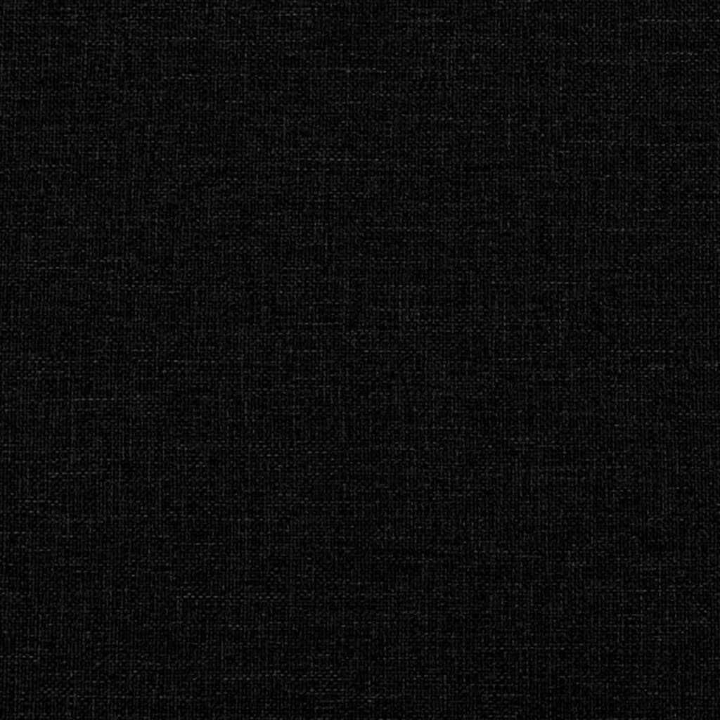 vidaXL Posteľný rám s čelom čierny 140x200 cm látka