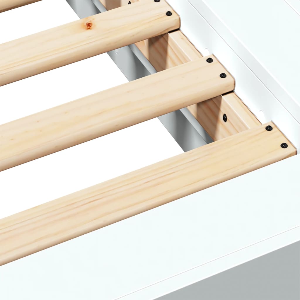 vidaXL Posteľný rám biely 1b20x200 cm kompozitné drevo