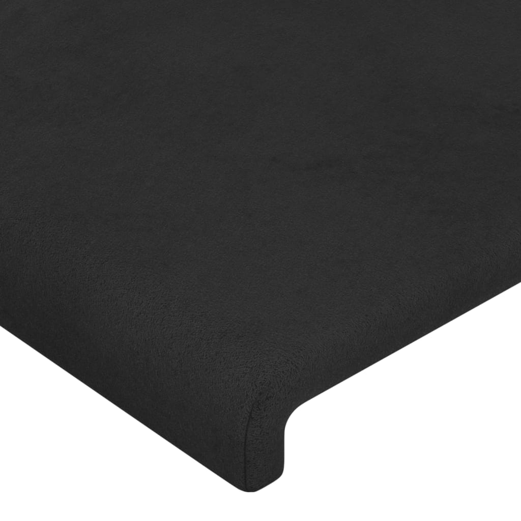 vidaXL Čelá postele 4 ks čierne 80x5x78/88 cm zamat