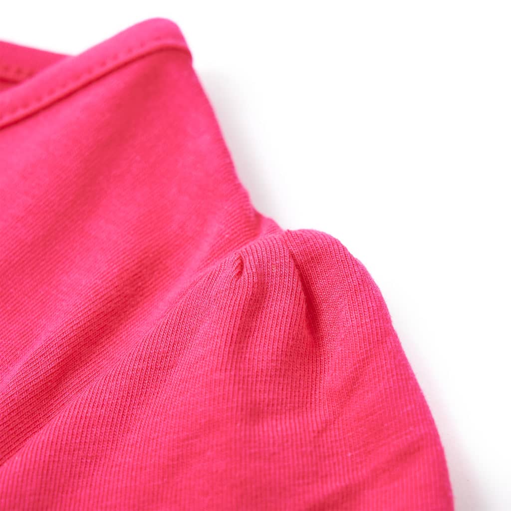 Detské tričko žiarivo ružové 104