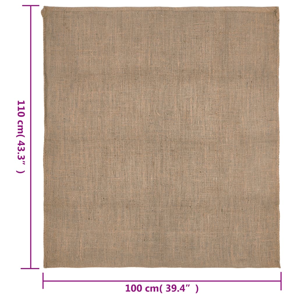 vidaXL Jutové vrecia 30 ks 100x110 cm 100 % juta 220 gsm