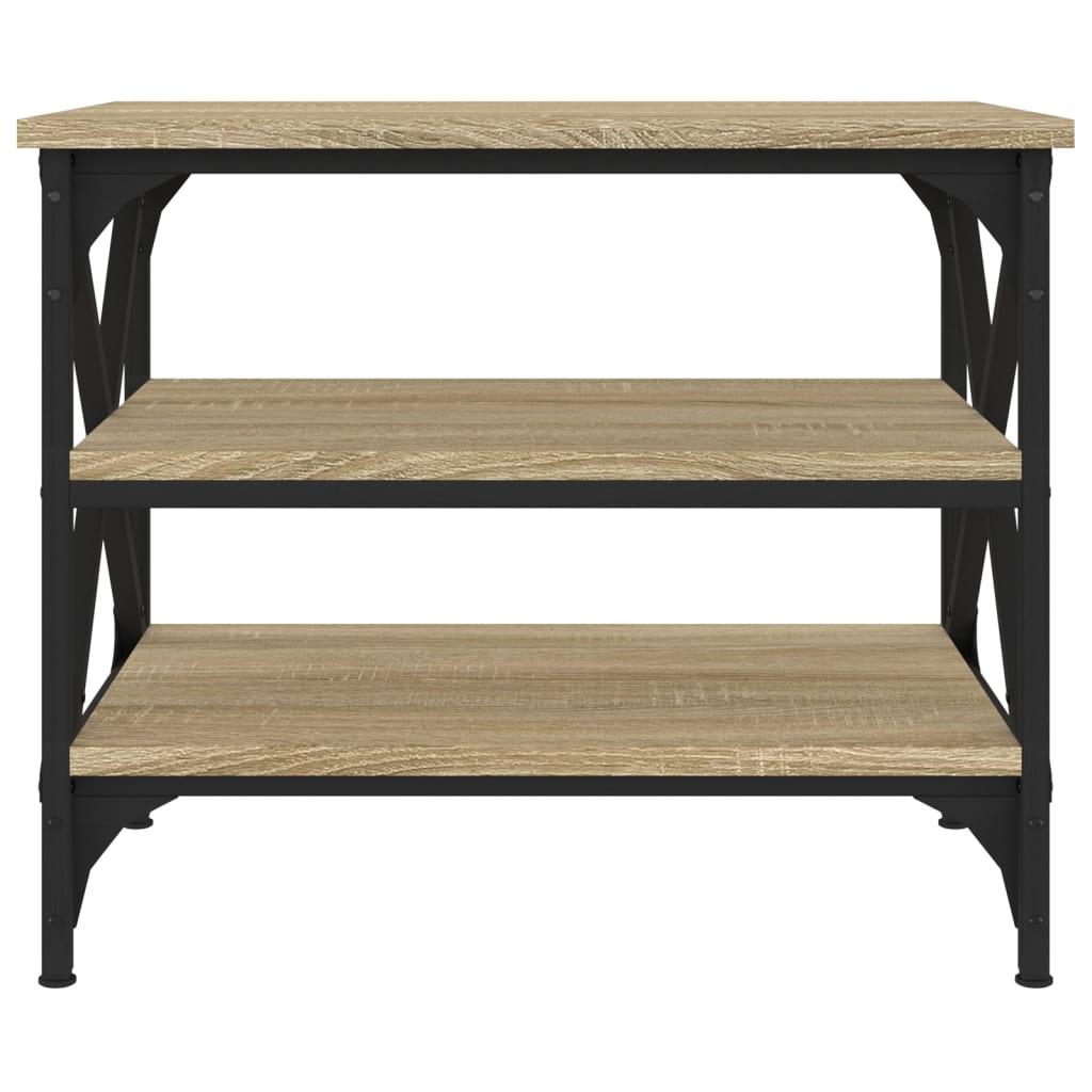 vidaXL Bočný stolík dub sonoma 55x38x45 cm spracované drevo