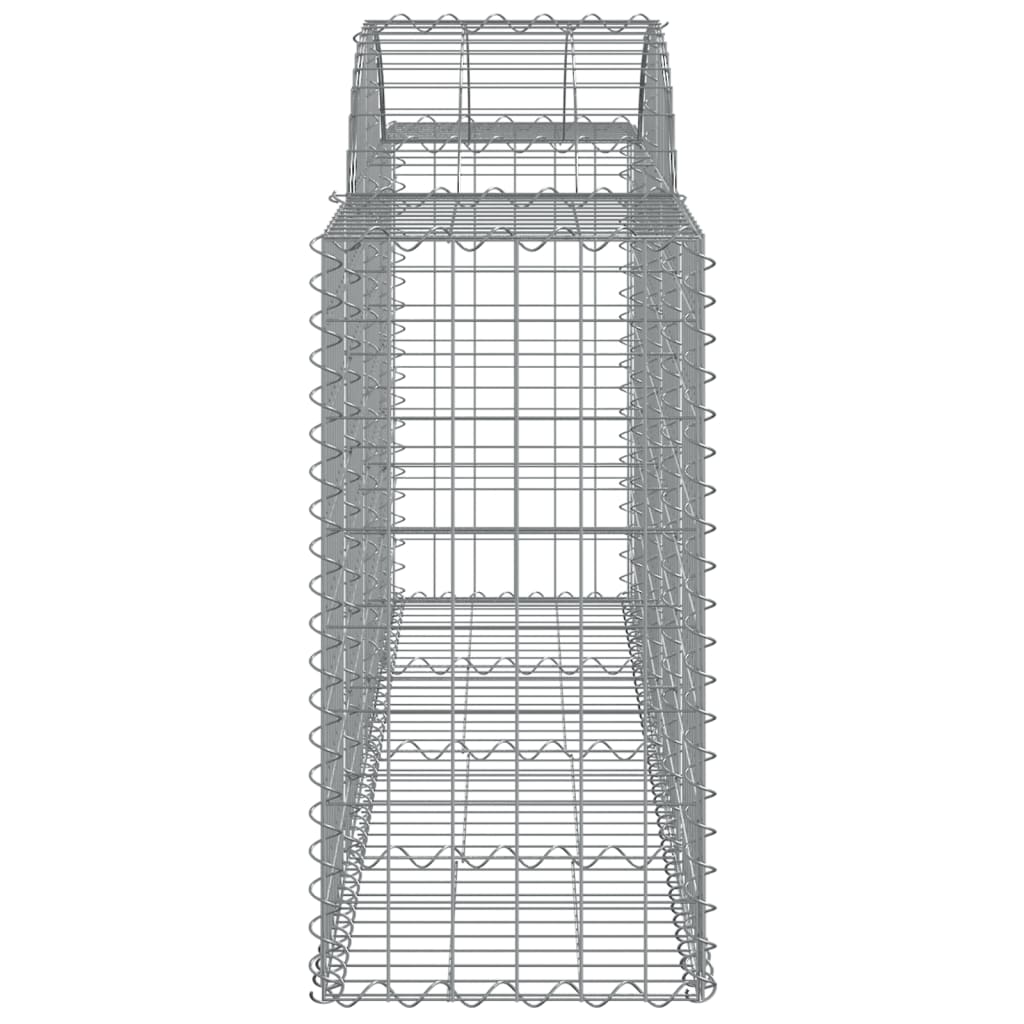 vidaXL Oblúkové gabionové koše 12 ks 200x50x80/100 cm pozink. železo