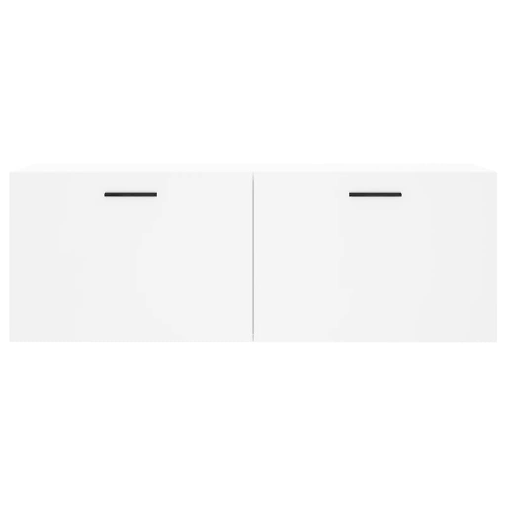 vidaXL Nástenná skrinka biela 100x36,5x35 cm kompozitné drevo