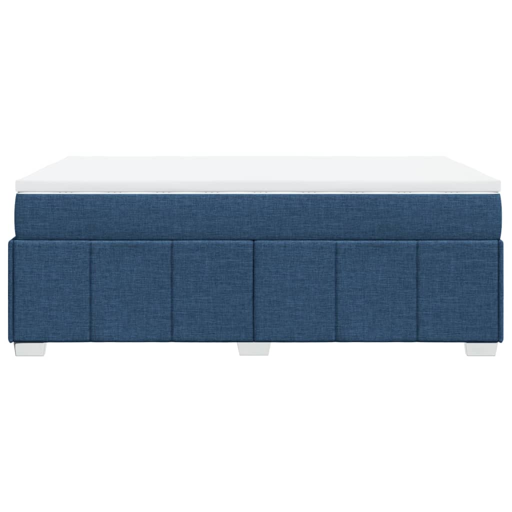 vidaXL Boxspring posteľ s matracom modrá 120x200 cm látka