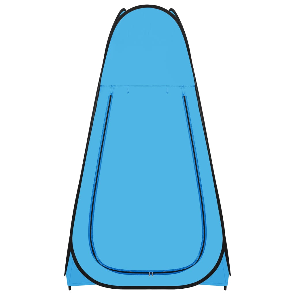 vidaXL Samorozkladací sprchový stan, modrý