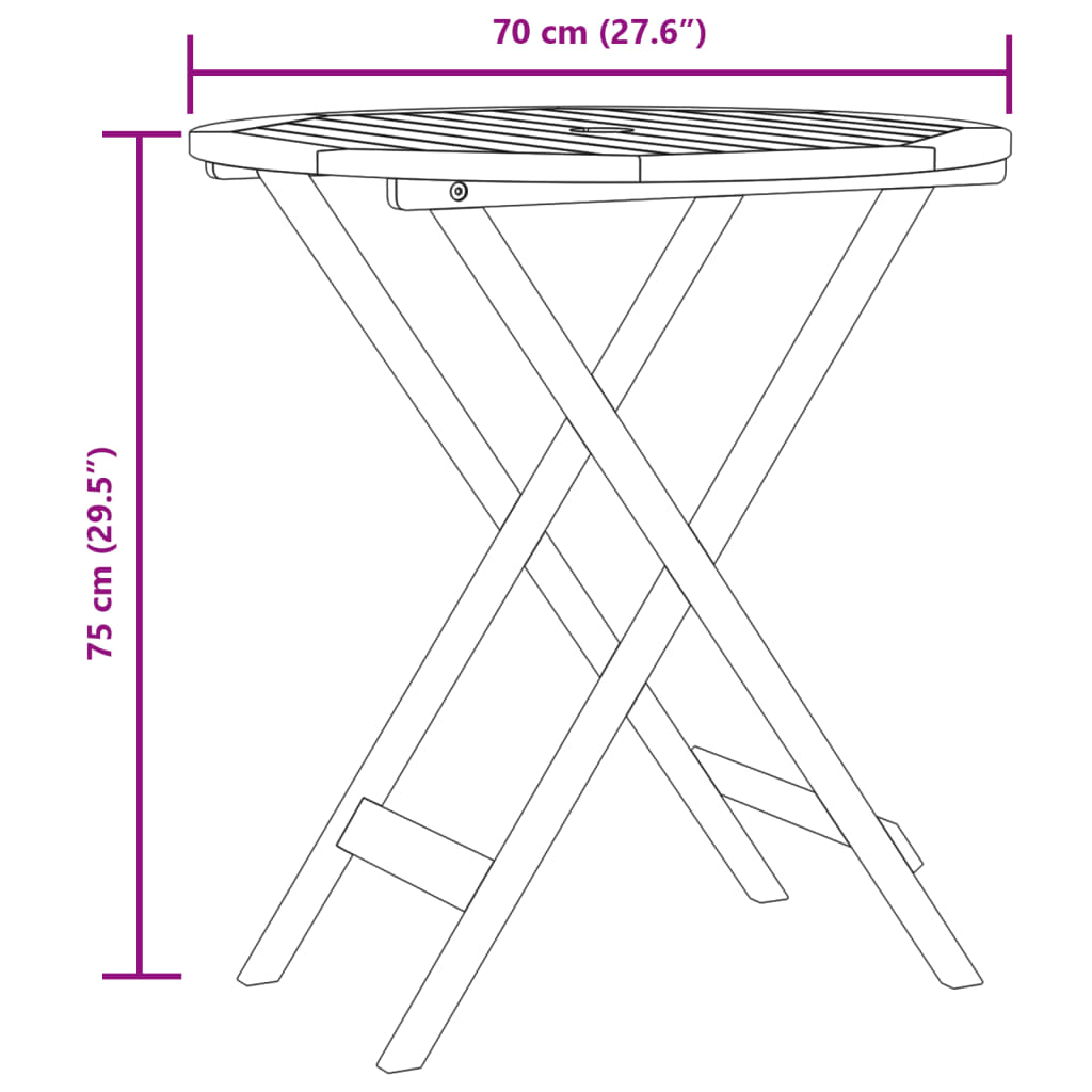 vidaXL 3-dielna bistro súprava čierna polyratan+drevený masív