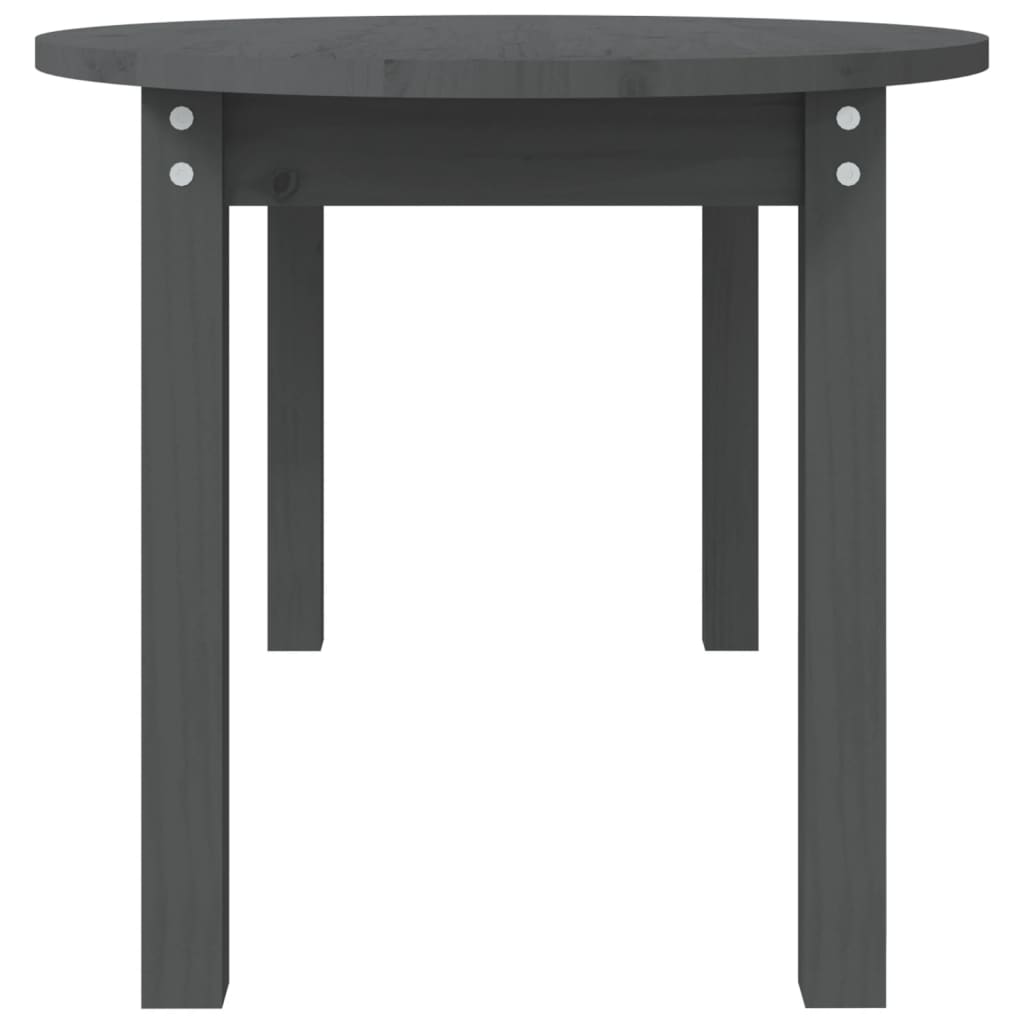 vidaXL Konferenčný stolík sivý 110x55x45 cm borovicový masív